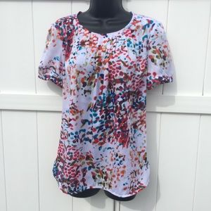 Liz Claiborne short sleeve Blouse. Size medium .
